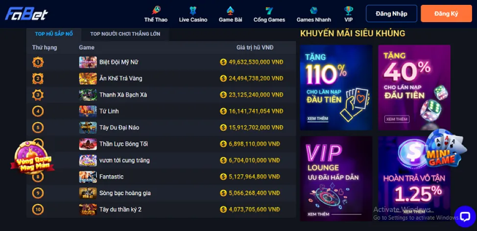 Tiền thưởng chào mừng net88